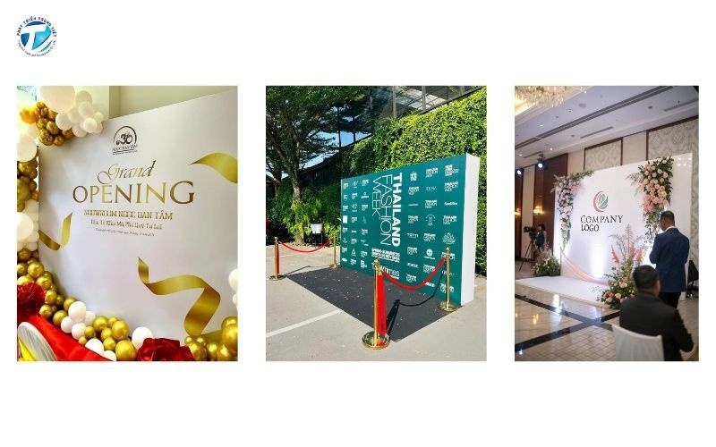 Khung check in sự kiện thiết kế riêng